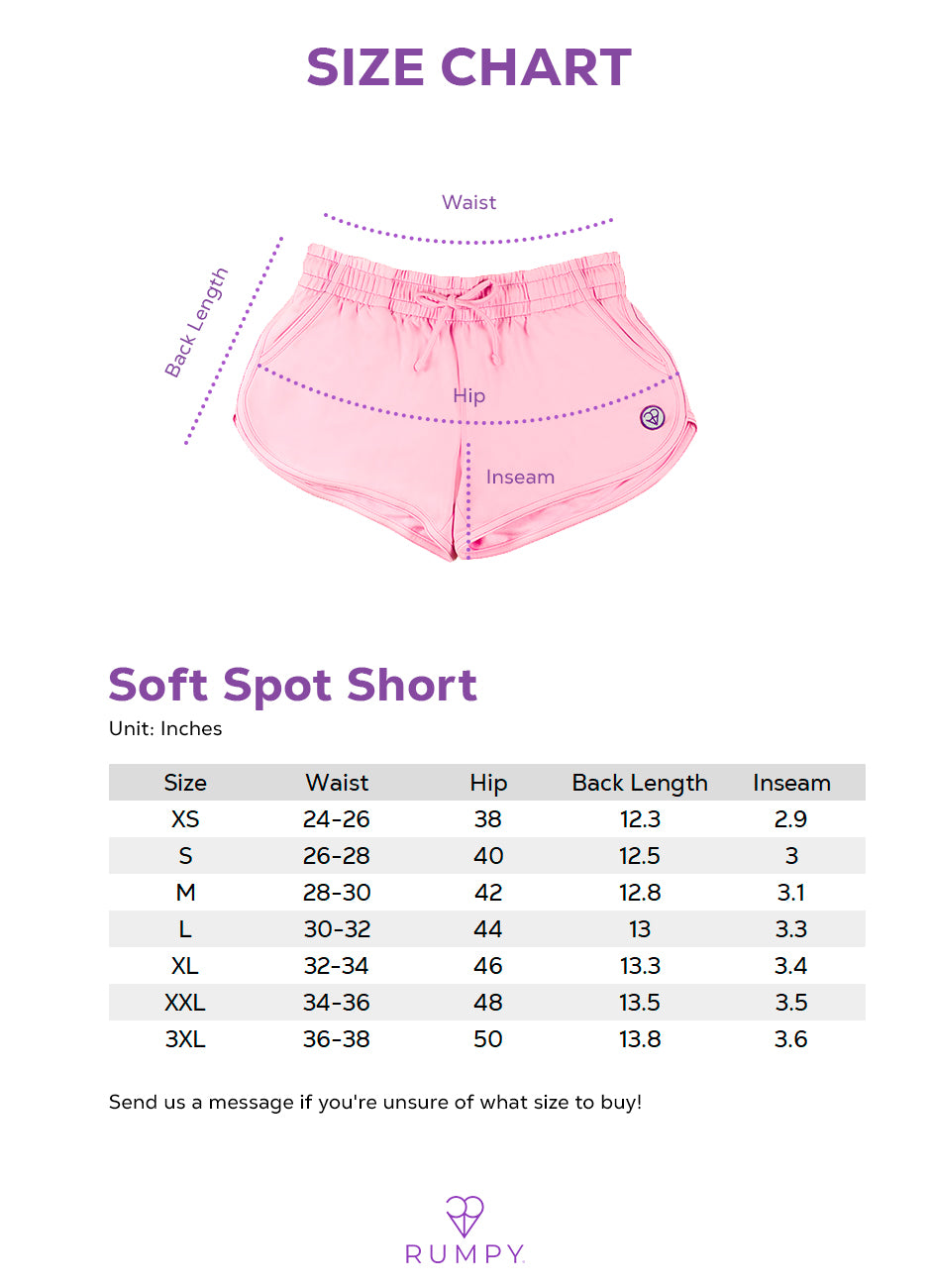 Soft Shorts Size Chart
