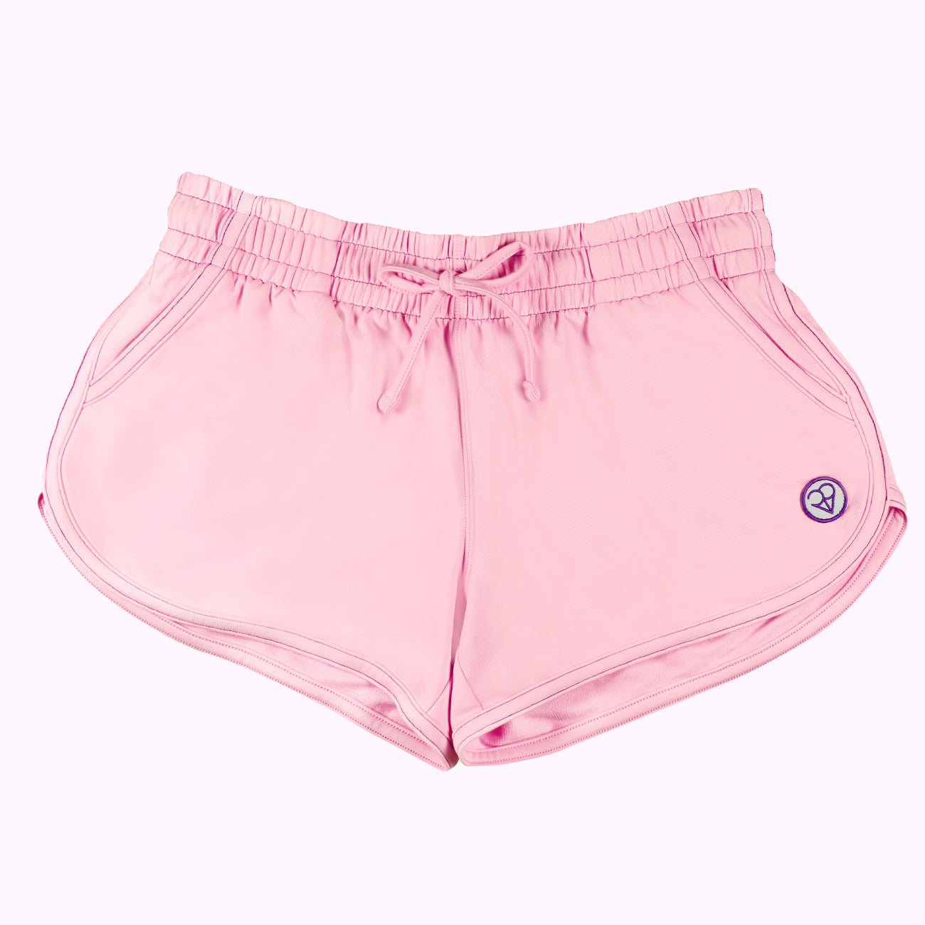 Rumpy Bamboo Women Soft Shorts#color_pink-with-purple-thread